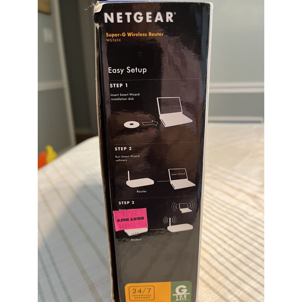 Netgear Wireless Router  WGT624 108 Mbps Wireless Router - Picture 3 of 12